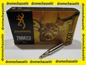 boite de 20 cartouches Browning BXR, cal 7mm remington magnum, 144 grains