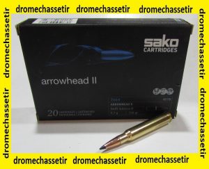 Boite 20 cartouches SAKO arrowhead II cal 7x64 swift scirocco 150 grains