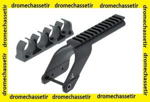 Montage picatinny pour mossberg 500 et maverick 88 avec cartouchiere couleur noir