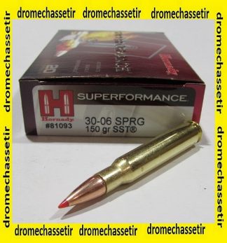 BOITE DE 20 CARTOUCHES HORNADY 30-06 SPRG 150 GR SST SPF 81093