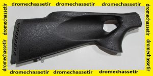 Crosse trou de Pouce en lamellé collé pour Carabine Remington 7600 et 7400, droitier, noir