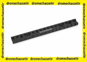 rail picatinny pour carabine Merkel SR1, SR2, 4 trous avec vis , Toni systems, Noir