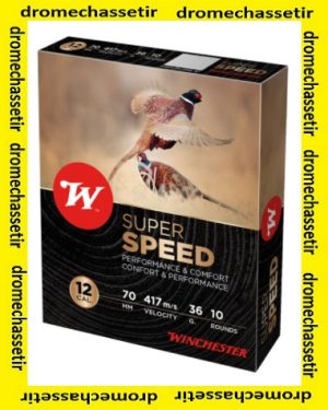 boite 10 cartouches Winchester Super Speed 2, cal12/70, 36 grammes, plombs 5