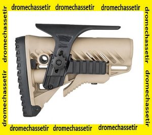 appuie joue de crosse Fab Defense GLR 16 avec rail, noir GPCP
