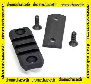 rail picatinny avec contreplaque accu-shot pour bipied 5,2cm noir BT33