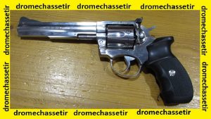 Revolver manurhin MR88 SX Inox canon 6 pouces cal357 magnum, tres bon etat