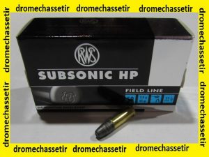 Boite 50 cartouches cal 22lr, RWS Subsonic HP, 40 grains