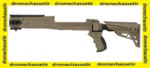 Crosse pliante et retractable, tactical pour ruger mini 14 et 30 FDE