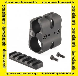 clamp pour rallonge magasin pour fusil, rail picatinny, anodisé noir