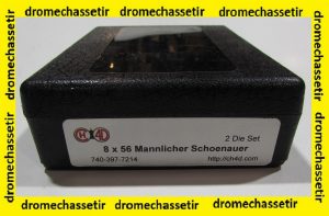 Jeu d'outils CH4D de rechargement en calibre 8x56 Mannlicher schoenauer