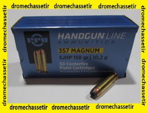 Boite de 50 cartouche Partizan cal 357 magnum, 158 Grains SJHP