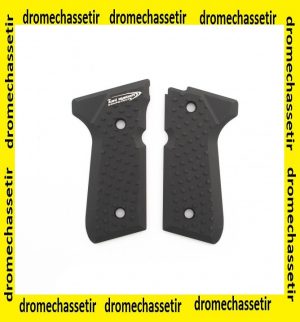 Paire de plaquettes Vibram pour Beretta 92, 96 et 98 noir