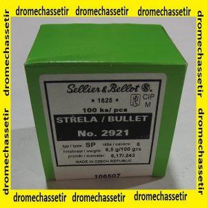 1 boite de 100 ogives Sellier & Bellot, cal 6,5mm, 140 grains , SP ref 2928