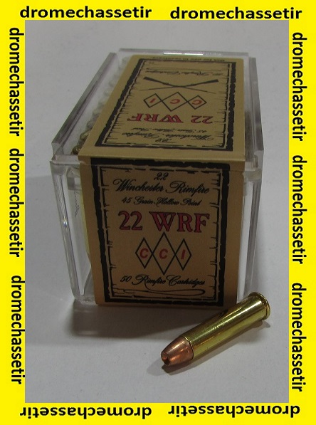 boite de 50 cartouches 22 WRF, CCI Jacketed Hollow Point 45 grains