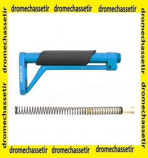 crosse aluminium MIL-SPEC ressort buffer Bleu
