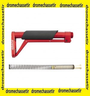 crosse aluminium MIL-SPEC ressort buffer rouge