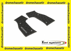plaquette aluminium Vibram pour poignee IMAR noir
