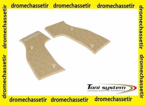 plaquette aluminium Vibram pour poignee IMAR sable