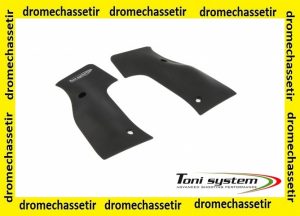 plaquette aluminium X3D pour poignee IMAR noir