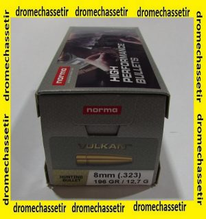 boite de 100 ogives 8mm Norma Vulkan 196 grains N68020