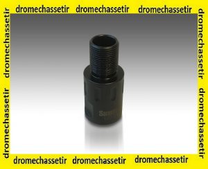 adaptateur filetage AK 14x1 LH a 1/2x28 noir