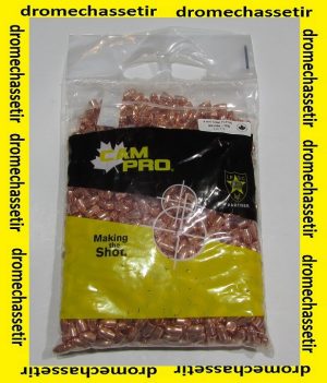 sachet de 1000 ogives Cam-pro, 9mm (0.355"), 124 grains, round nose