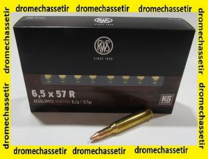 Boite 20 Cartouches RWS Calibre 6,5x57R, KS 127 Grains