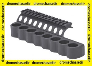 rail picatinny cartouchiere 8 coups , pour benelli M4 noir