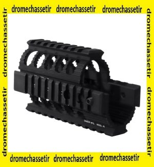 Garde main picatinny pour AK47, K-Rail model 3, aluminium noir
