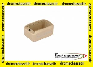 extension fond de chargeur 2 cartouches pour glock cal 9x19 sable