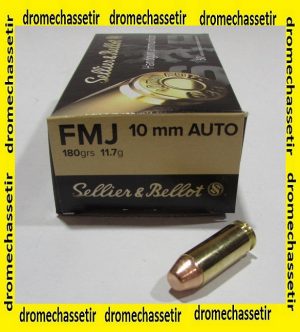 Boite 50 cartouches Sellier & Bellot, cal 10mm auto, FMJ 180 grains