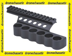 rail picatinny cartouchiere 6 coups , pour benelli supernova noir 92010