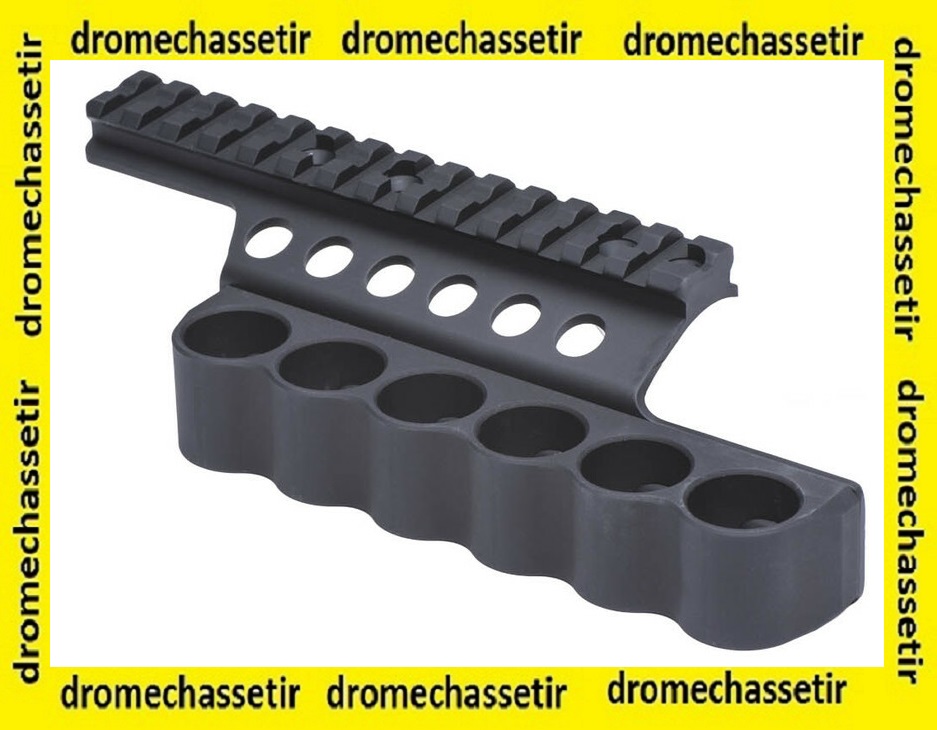 rail picatinny cartouchiere 6 coups , pour benelli supernova noir 92010