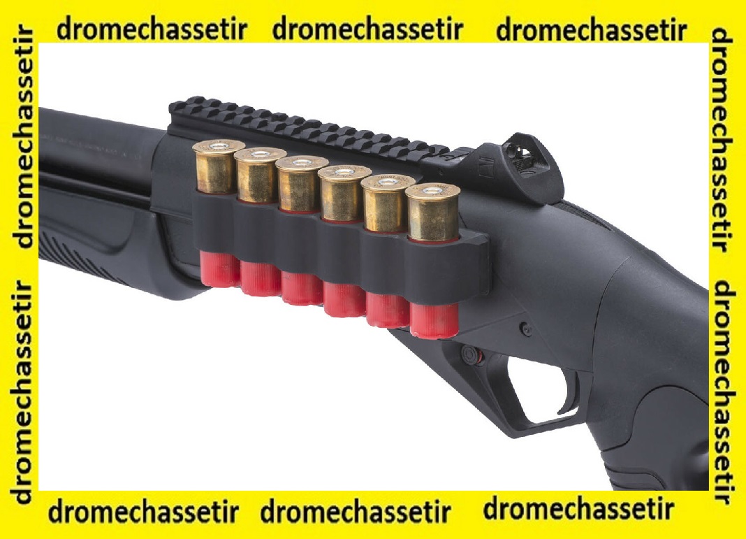 rail picatinny cartouchiere 6 coups , pour benelli supernova noir 92010