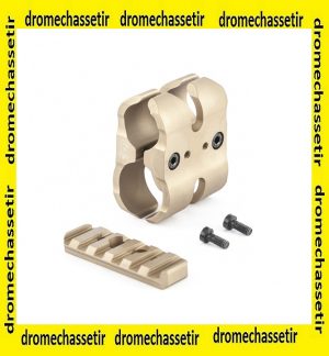 clamp pour rallonge magasin pour fusil, rail picatinny, anodisé sable