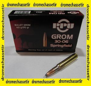 Boite 20 cartouches Partizan, cal 30-06 Grom, 170 grains