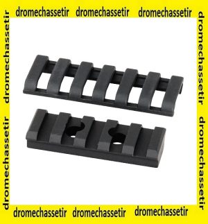 RAIL ERGO 5-SLOT ALUMINUM PICATINNY MOUNTING PLATFORM NOIR