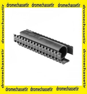 Pompe triple rails picatinny aluminium pour Remington 870 ergo grips noir