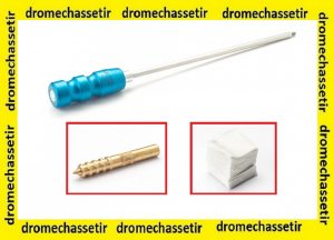 Baguette de nettoyage 90cm diametre 6mm gainée avec filetage male M4