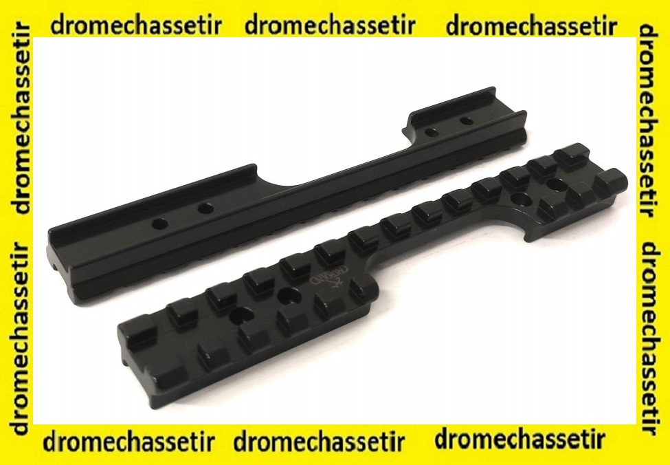 rail picatinny acier RUSAN pour carabine Anschütz 54 et 64 20moa