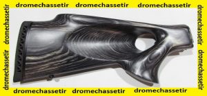 Crosse a trou de pouce lamellé collé pour browning bar MK2 pour droitier Grise