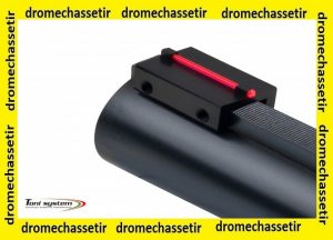 mire a fixer sur bande ventilée de 8mm avec fibre rouge fluo 1mm