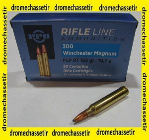 boite 20 cartouches Partizan cal 300 Winchester Magnum 165 grains PSP BT