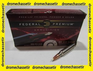 boite 20 cartouches 338 winchester Magnum FEDERAL NOSLER accubond 225 grains