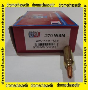 1 boite de 20 cartouches 270 WSM GPA 143 grains
