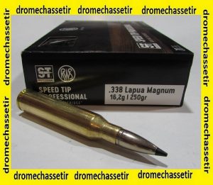 boite de 20 cartouches de 338 Lapua Magnum, RWS 250 grains Speed Tip Pro