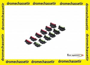 mire pour carabine en fibre optique rouge fluo 1.5mm hauteur 7mm