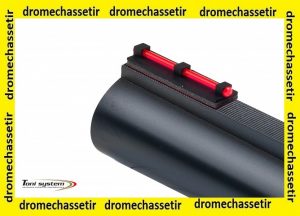 mire autocollante en fibre optique rouge fluo 1.5mm