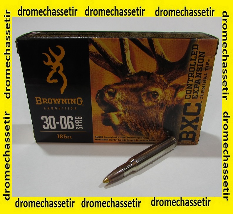 boite de 20 cartouches cal 30-06 browning 185 grains BXC