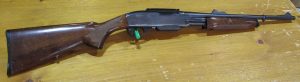 carabine a pompe bois REMINGTON 7600 calibre 35 Whelen canon 47 cm occasion